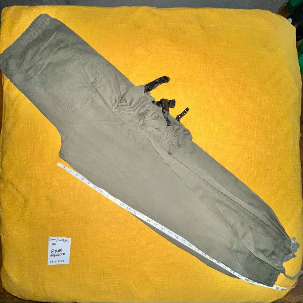 Vintage Caffeine Baggy Cargo Rave Pants Size 36 adjustable draw string